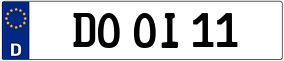 Trailer License Plate